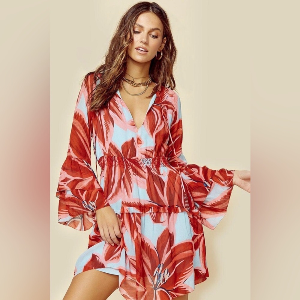 Farm Rio Azalea Mini Dress Size Small